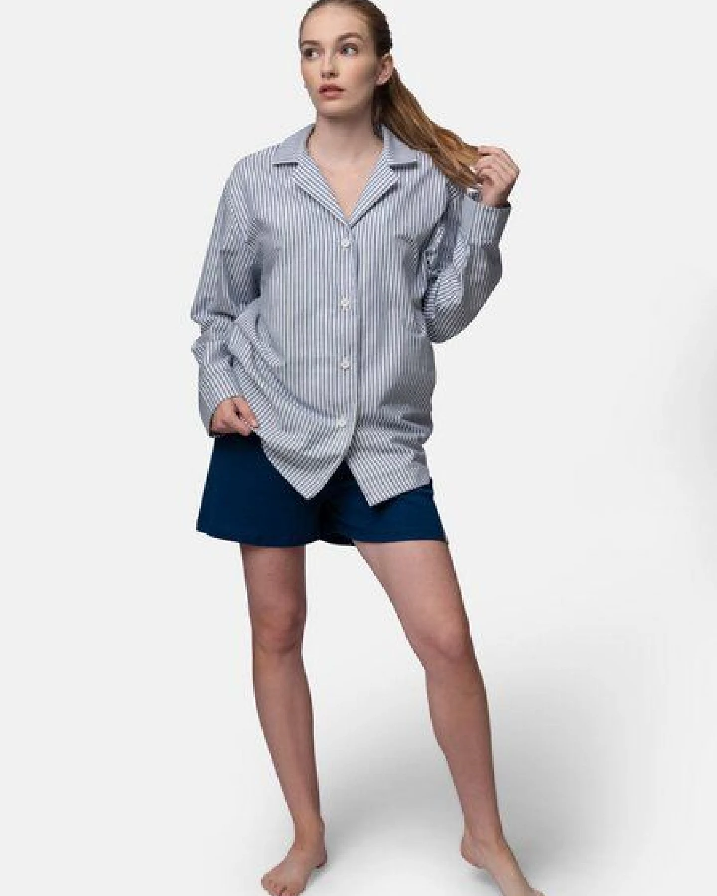 greenjama Damen Pyjama-Hemd, GOTS-zertifiziert – Ansicht 3