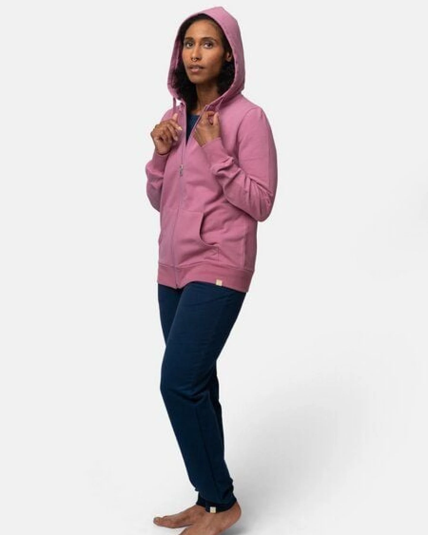 greenjama Damen Hoodie in weicher Sweat Qualität, GOTS-zertifiziert – Ansicht 3