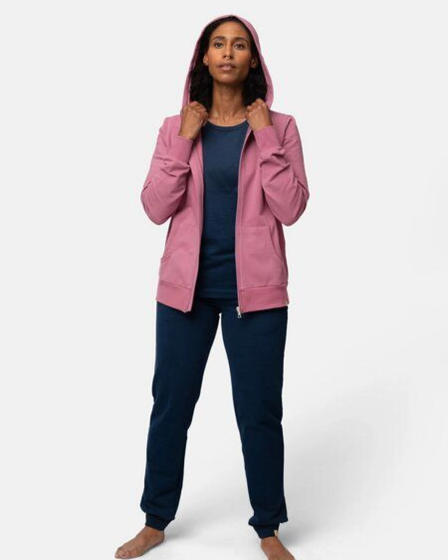 greenjama Damen Hoodie in weicher Sweat Qualität, GOTS-zertifiziert – Ansicht 2