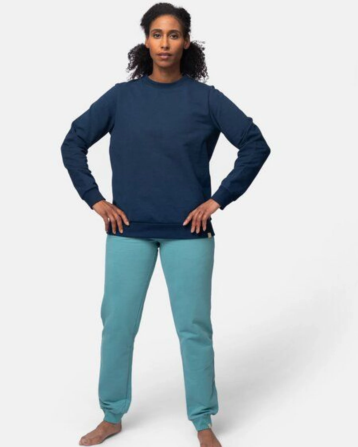 greenjama Damen Shirt in weicher Sweat Qualität, GOTS-zertifiziert – Ansicht 2