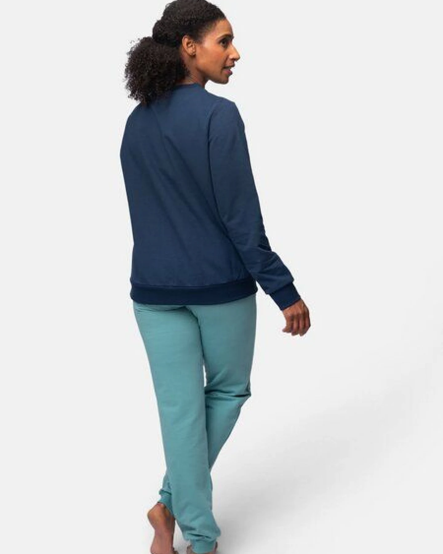 greenjama Damen Shirt in weicher Sweat Qualität, GOTS-zertifiziert – Ansicht 3