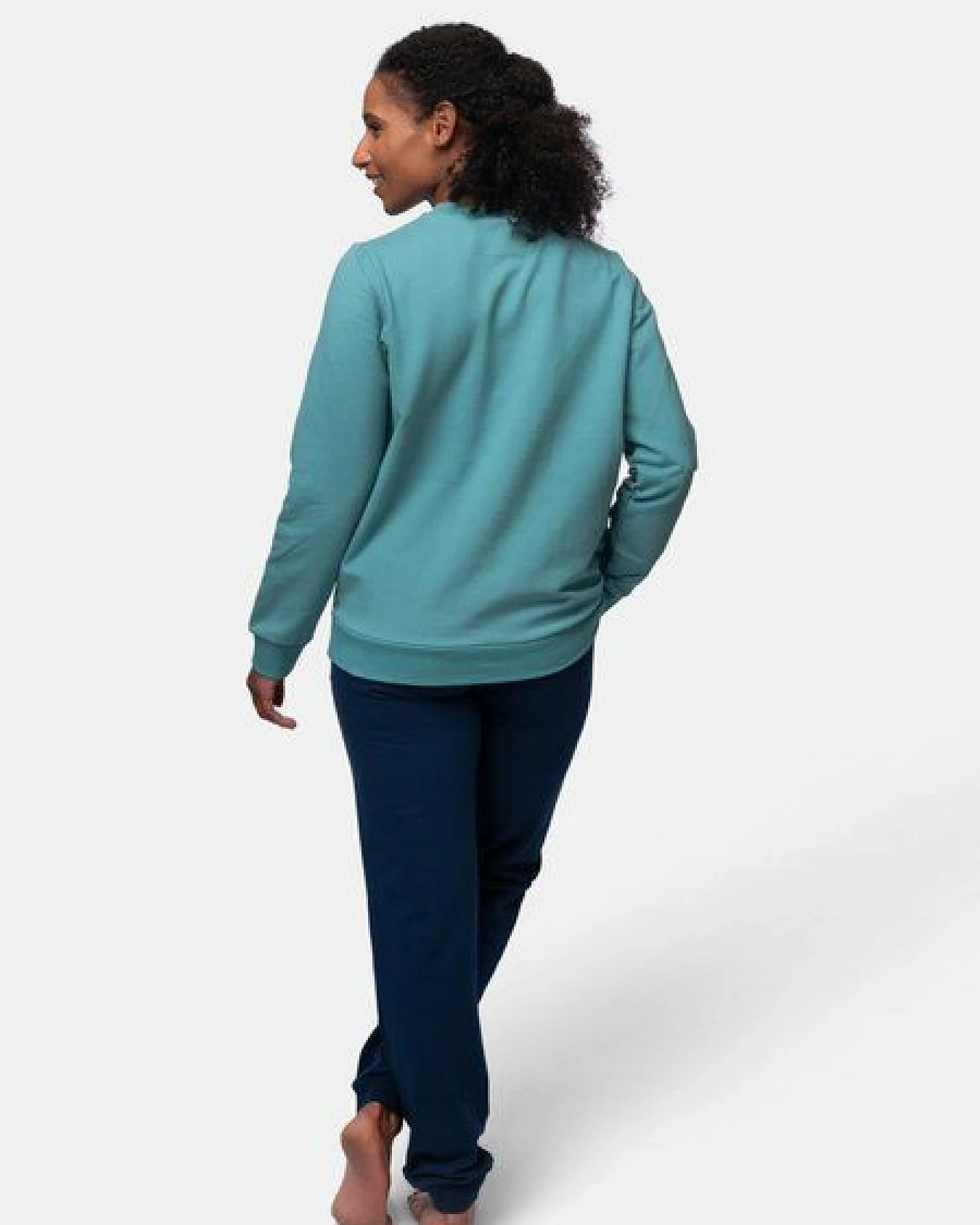 greenjama Damen Shirt in weicher Sweat Qualität, GOTS-zertifiziert – Ansicht 3