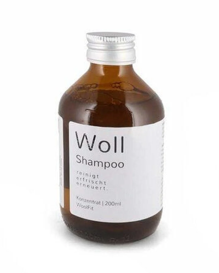 WoolFit Wollshampoo - Reinigungsmittel für Wolle - biologisch, ergiebig, plastikfrei - Konzentrat 200ml