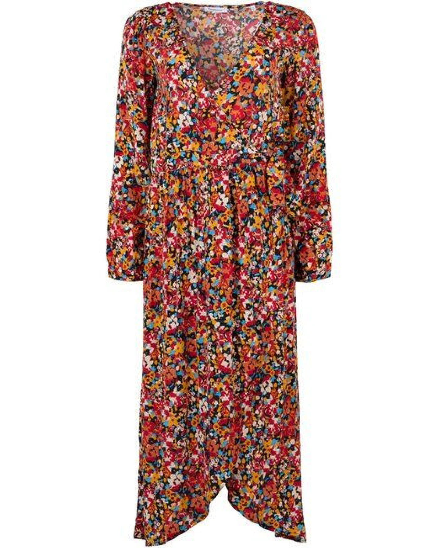 KnowledgeCotton Apparel Wickelkleid FLOWER aus Lenzing EcoVero – Ansicht 3