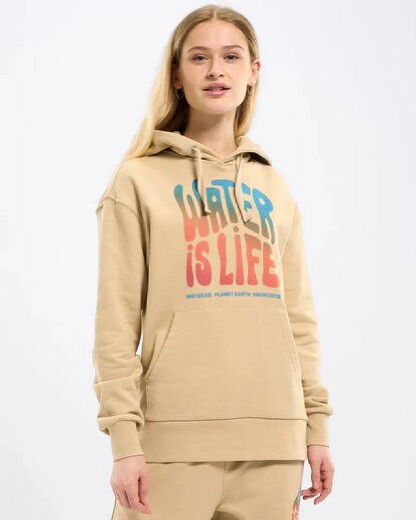 KnowledgeCotton Apparel Kapuzenpullover WATERAID aus Bio-Baumwolle – Ansicht 2