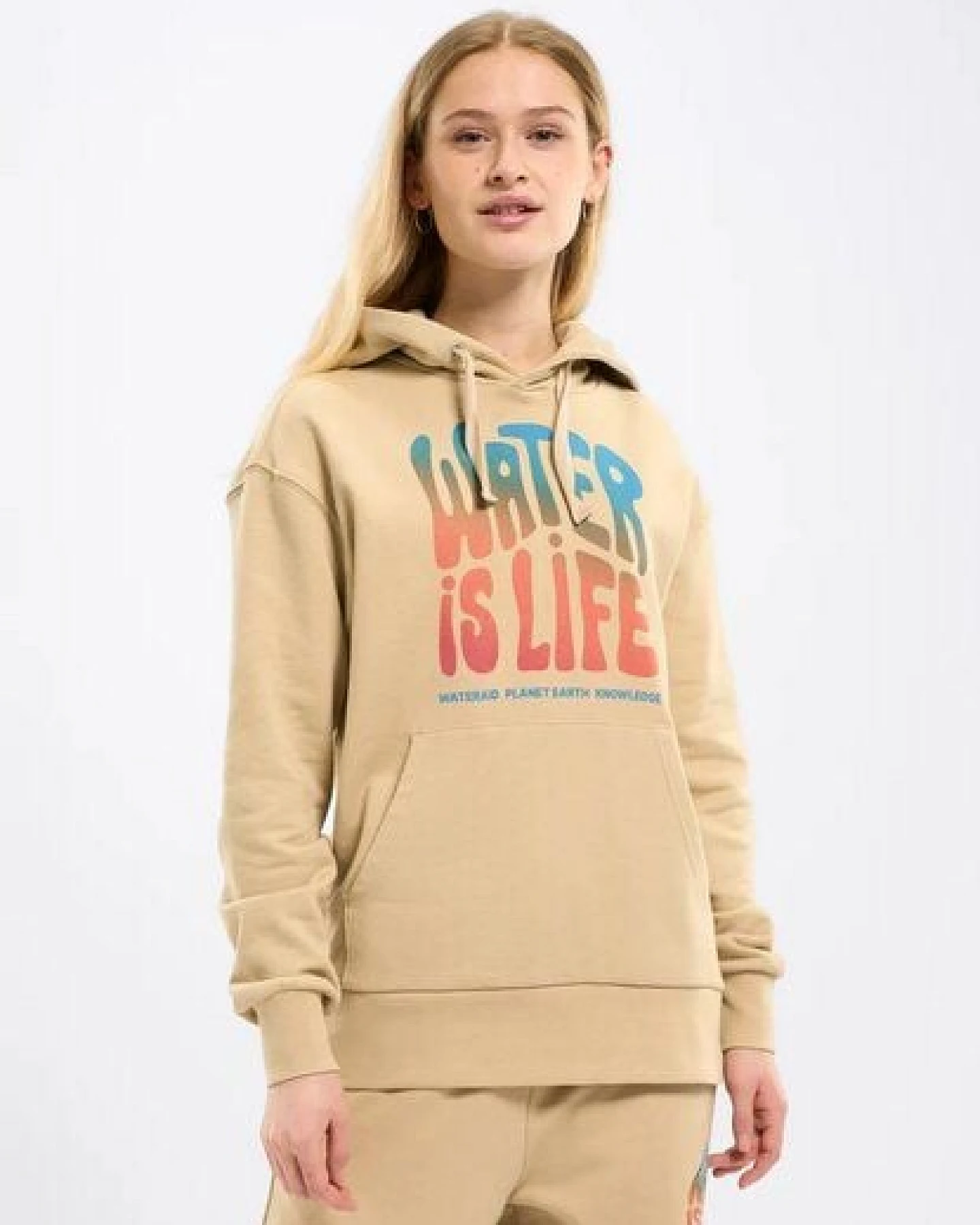 KnowledgeCotton Apparel Kapuzenpullover WATERAID aus Bio-Baumwolle – Ansicht 2
