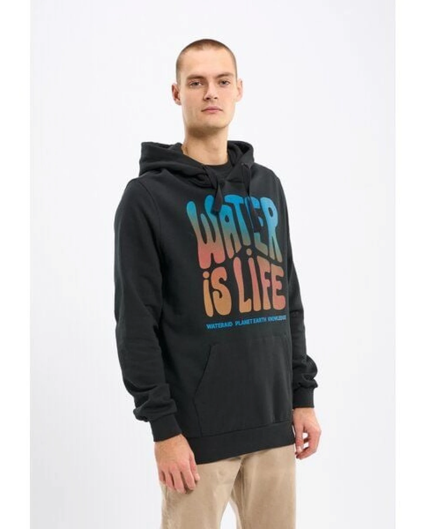 KnowledgeCotton Apparel Kapuzenpullover WATERAID aus Bio-Baumwolle – Ansicht 3