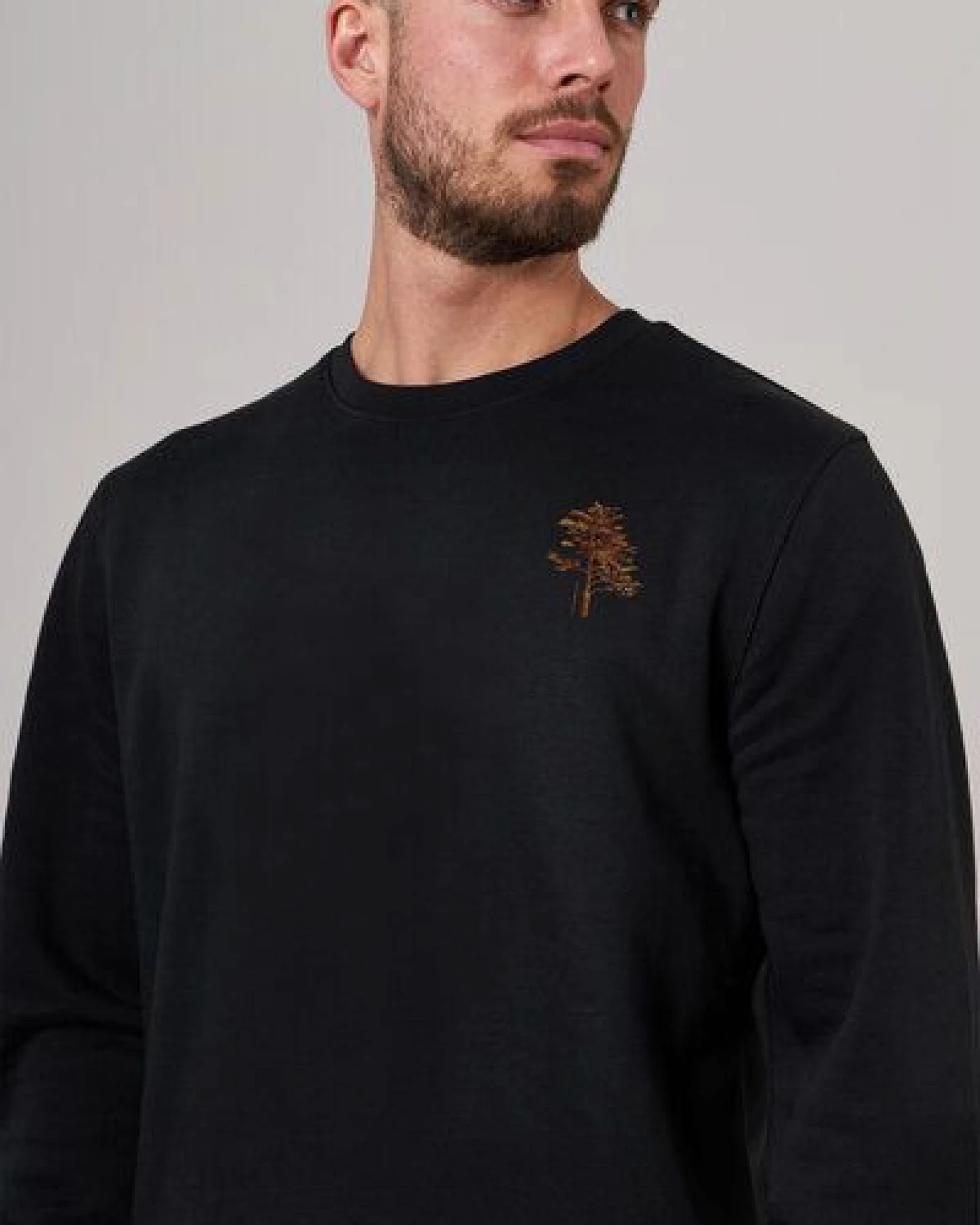 Kultgut Tree in echter Woodoptik/ Vegan - Pullover flauschig & gemütlich – Ansicht 4