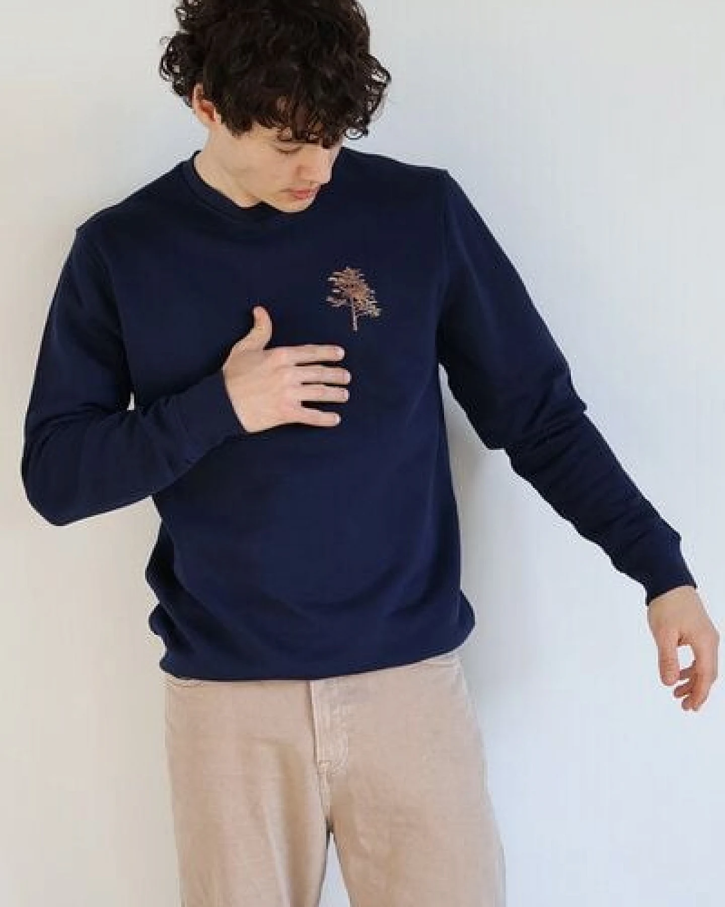 Kultgut Tree in echter Woodoptik/ Vegan - Pullover flauschig & gemütlich – Ansicht 3