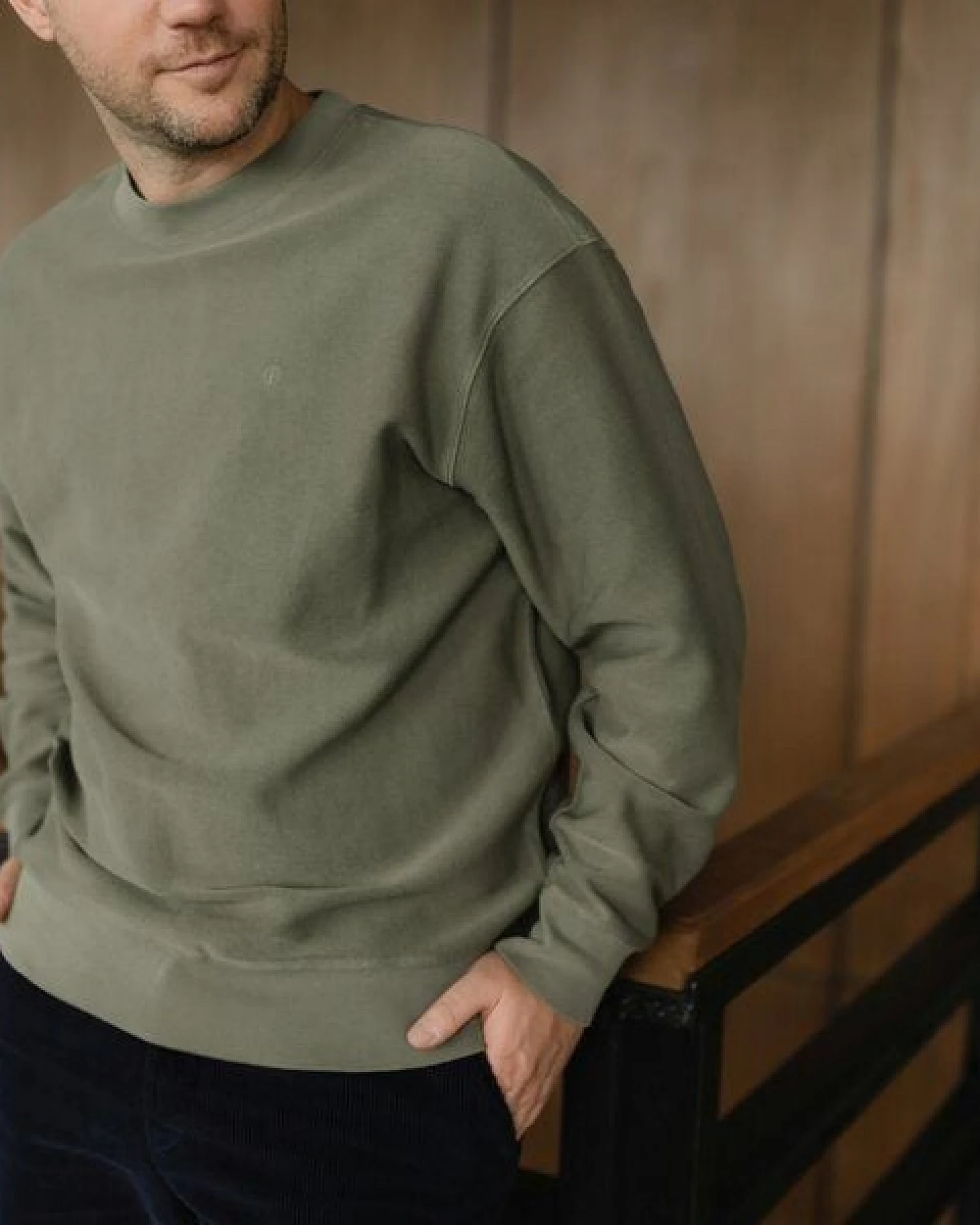 NORDLICHT Herren Sweater aus strukturierter Bio-Baumwolle NILAS – Ansicht 3