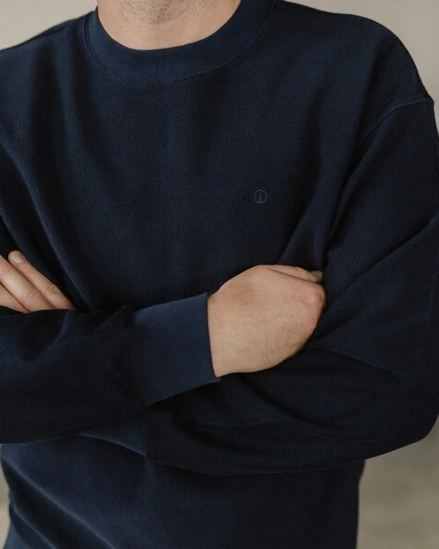 NORDLICHT Herren Sweater aus strukturierter Bio-Baumwolle NILAS – Ansicht 3
