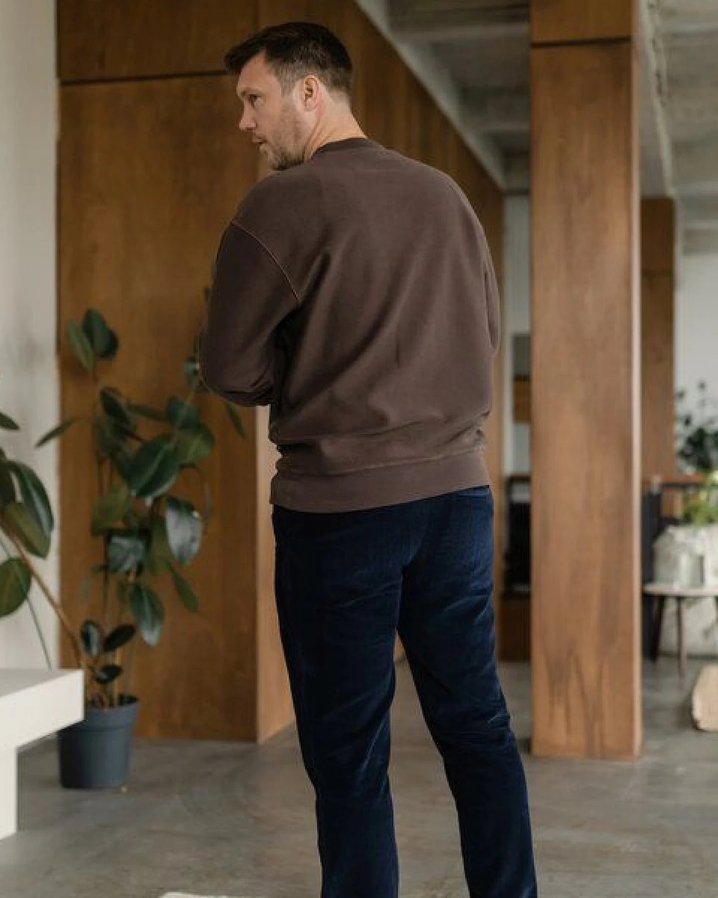 NORDLICHT Herren Sweater aus strukturierter Bio-Baumwolle NILAS – Ansicht 4