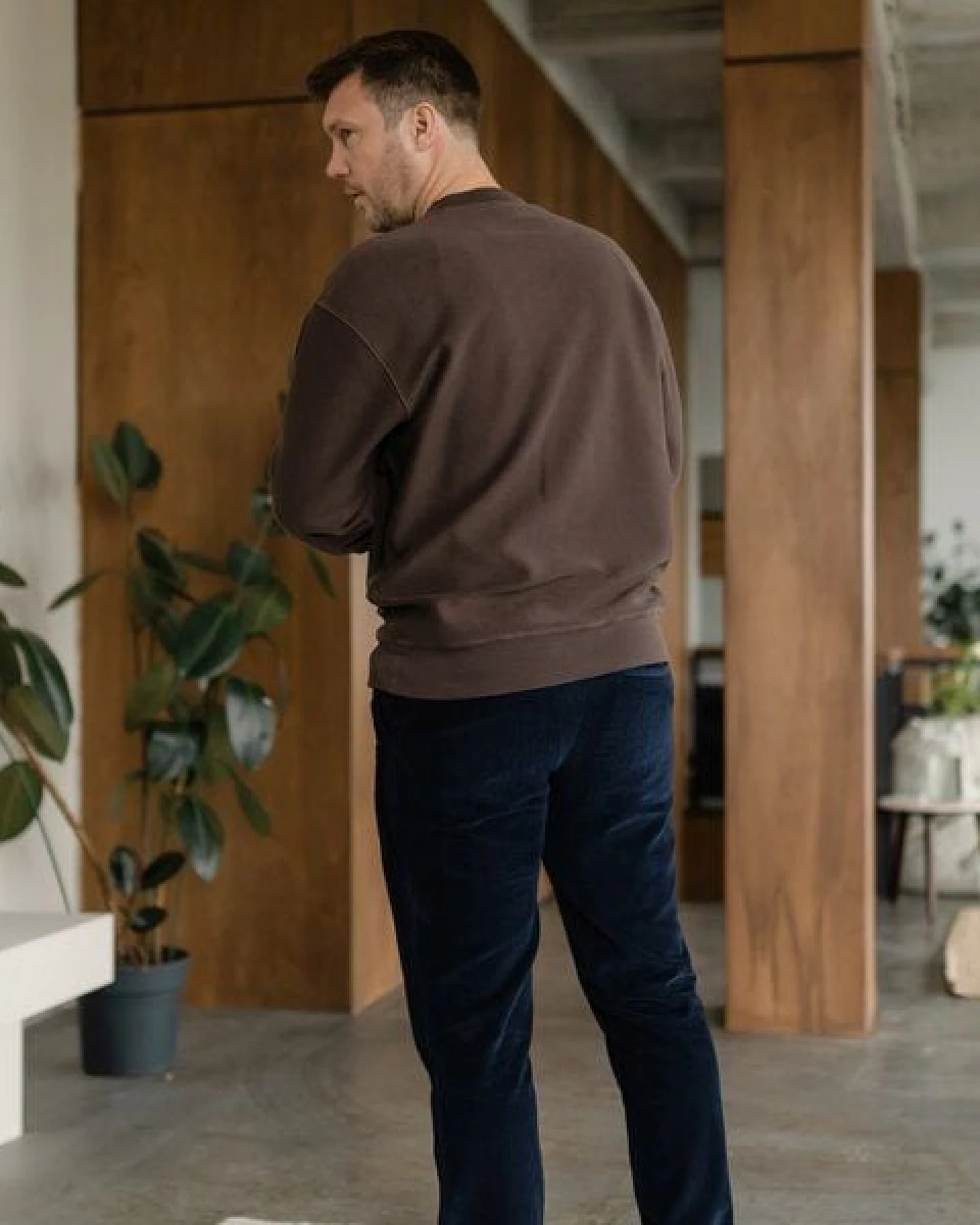 NORDLICHT Herren Sweater aus strukturierter Bio-Baumwolle NILAS – Ansicht 4
