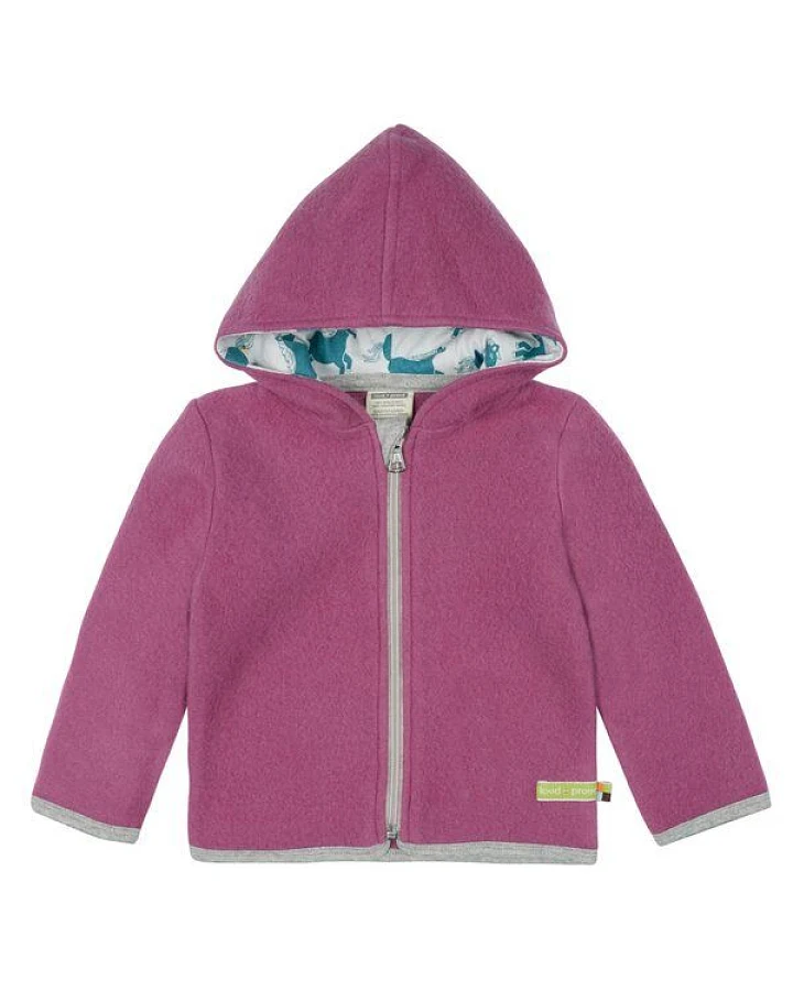 loud + proud Babys & Kinder Jacke Wollfleece, GOTS-zertifiziert