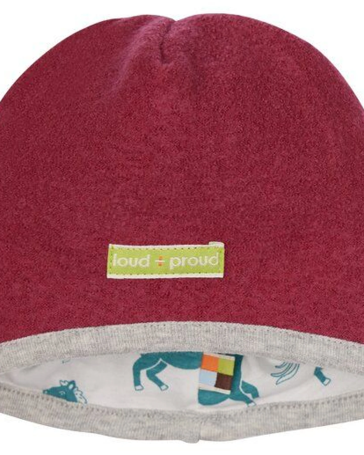loud + proud Babys & Kinder Mütze Wollwalk, GOTS-zertifiziert – Ansicht 3