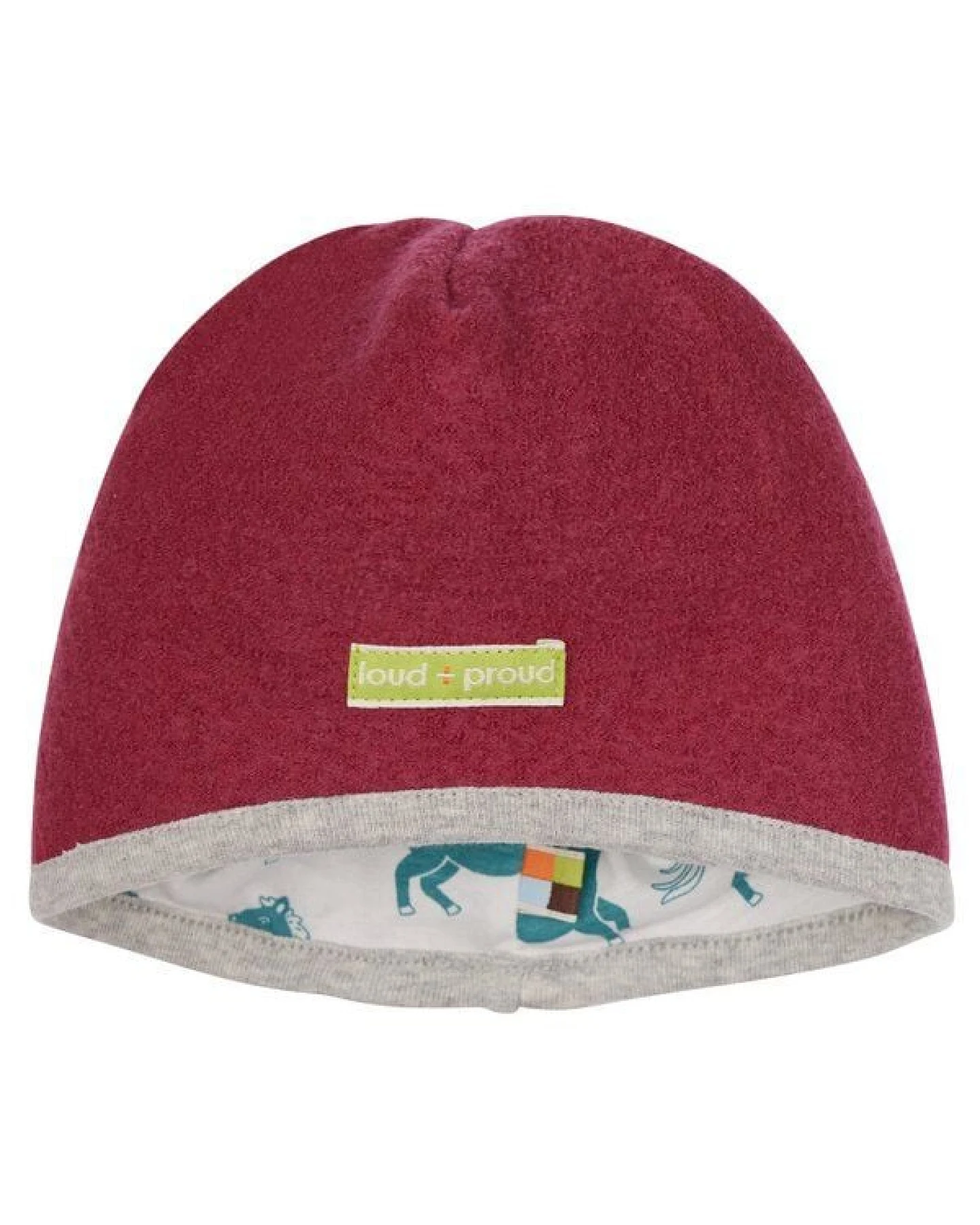 loud + proud Babys & Kinder Mütze Wollwalk, GOTS-zertifiziert – Ansicht 3