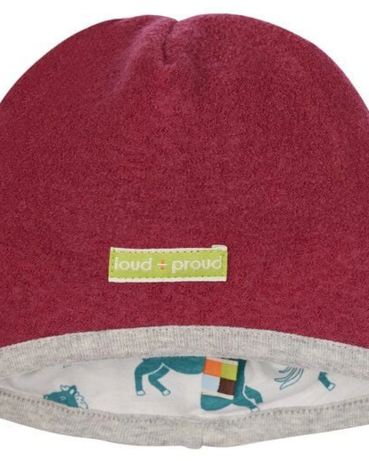 loud + proud Babys & Kinder Mütze Wollwalk, GOTS-zertifiziert – Ansicht 3