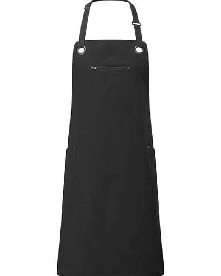 Premier Workwear Latzschürze (Bio Baumwolle u. rec. Polyester) Grillschürze Küchenschürze