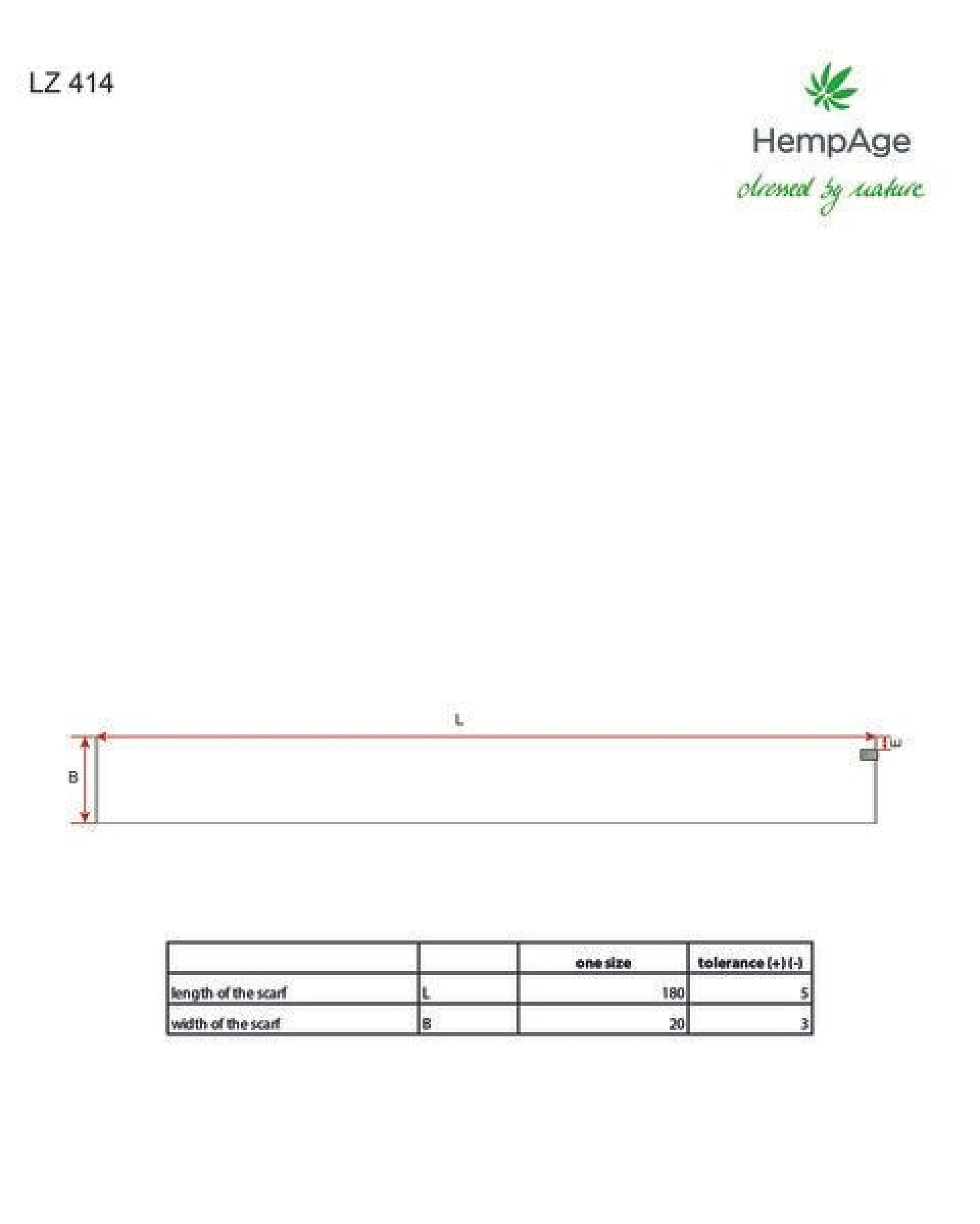 HempAge Schal Hanf/Bio-Baumwolle – Ansicht 4