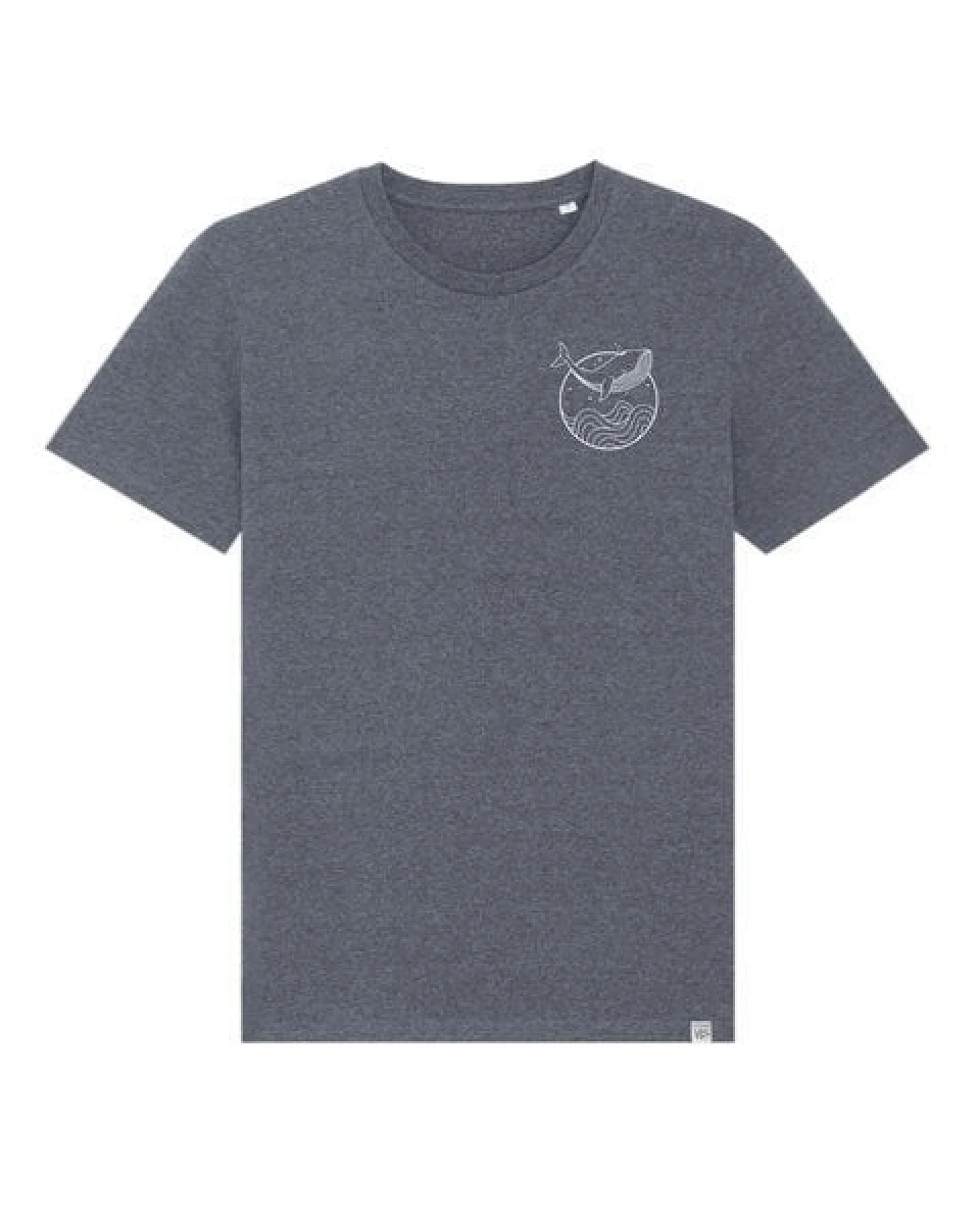 vis wear Wal zwischen Ozean und Wellen - Unisex T-Shirt - Recycled Bio Baumwolle – Ansicht 3