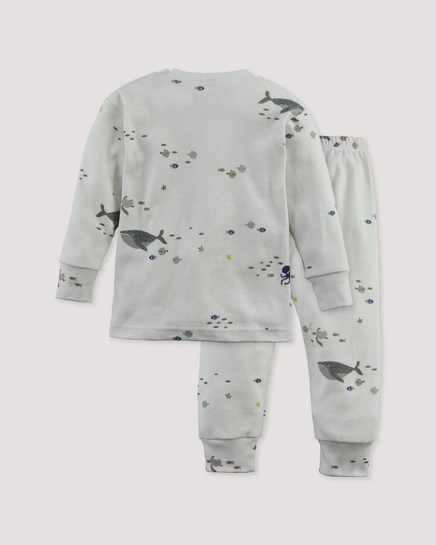 hessnatur Baby Pyjama aus Bio-Baumwolle - grau - Größe 98/104 – Ansicht 2
