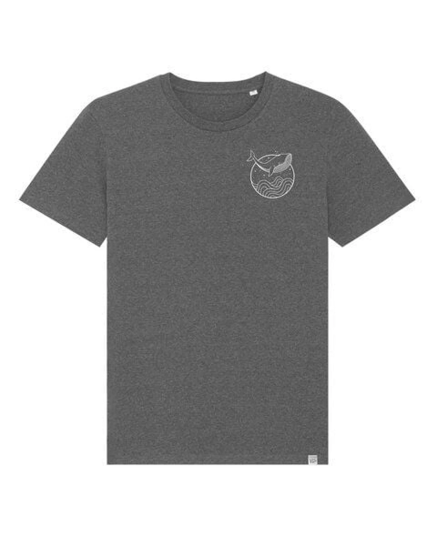 vis wear Wal zwischen Ozean und Wellen - Unisex T-Shirt - Recycled Bio Baumwolle – Ansicht 3