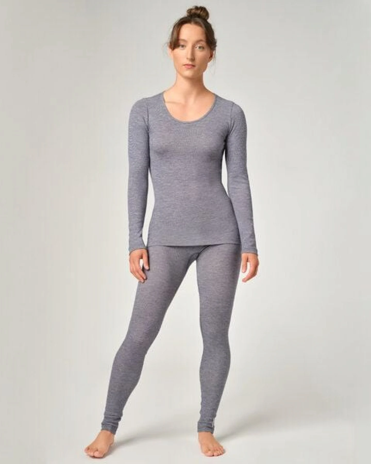 comazo|earth Damen Leggings aus Wolle-Seide Mix – Ansicht 4