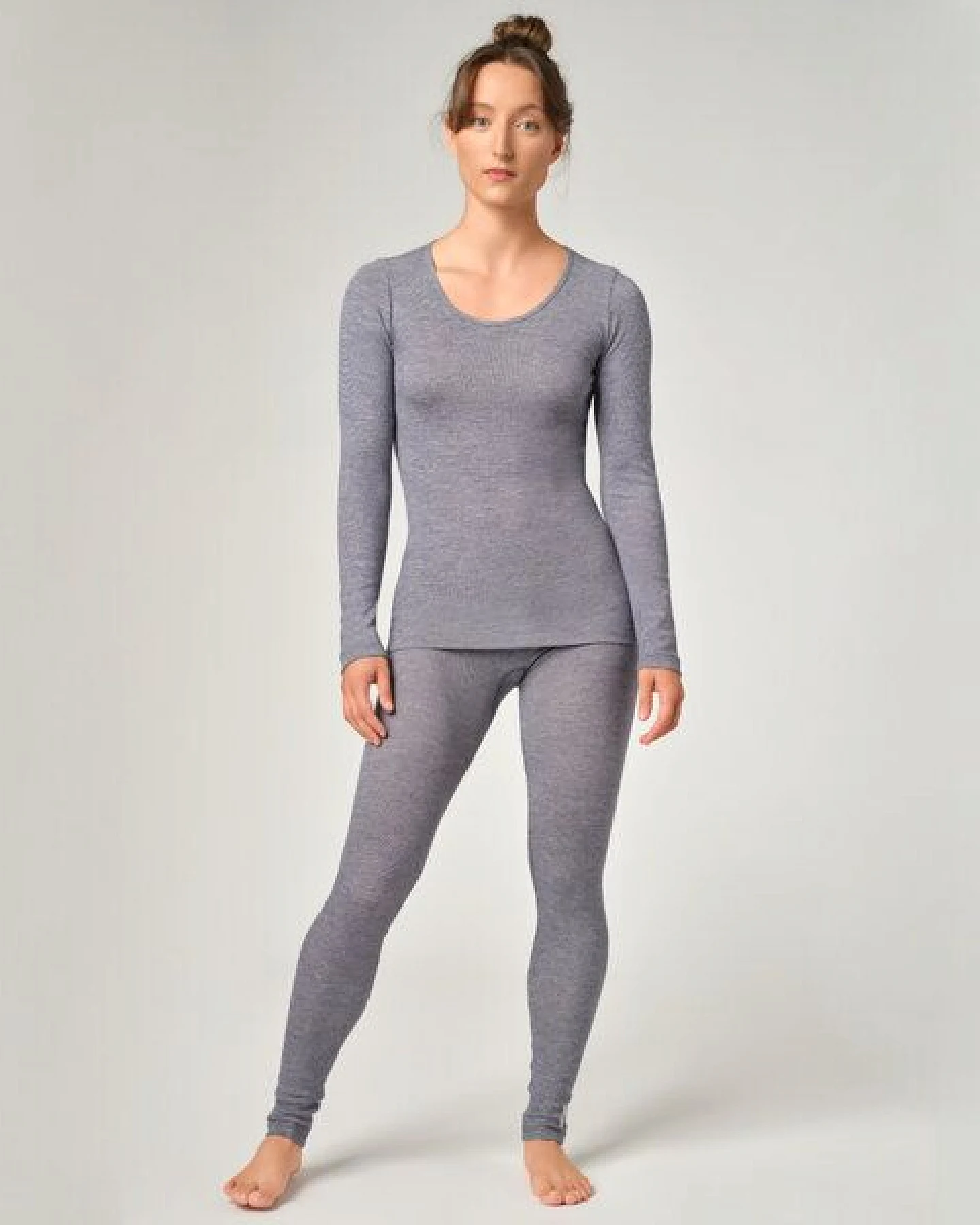 comazo|earth Damen Leggings aus Wolle-Seide Mix – Ansicht 4