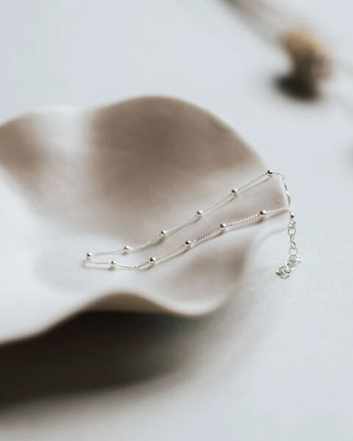 lille mus Armband 'Kugeln' 925 Silber / vergoldet