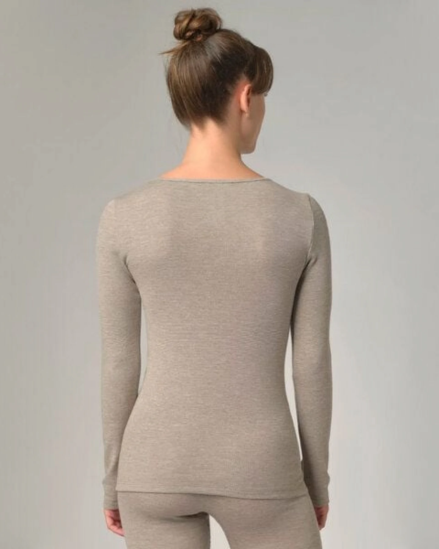 comazo|earth Damen Shirt langarm aus Wolle-Seide Mix – Ansicht 4