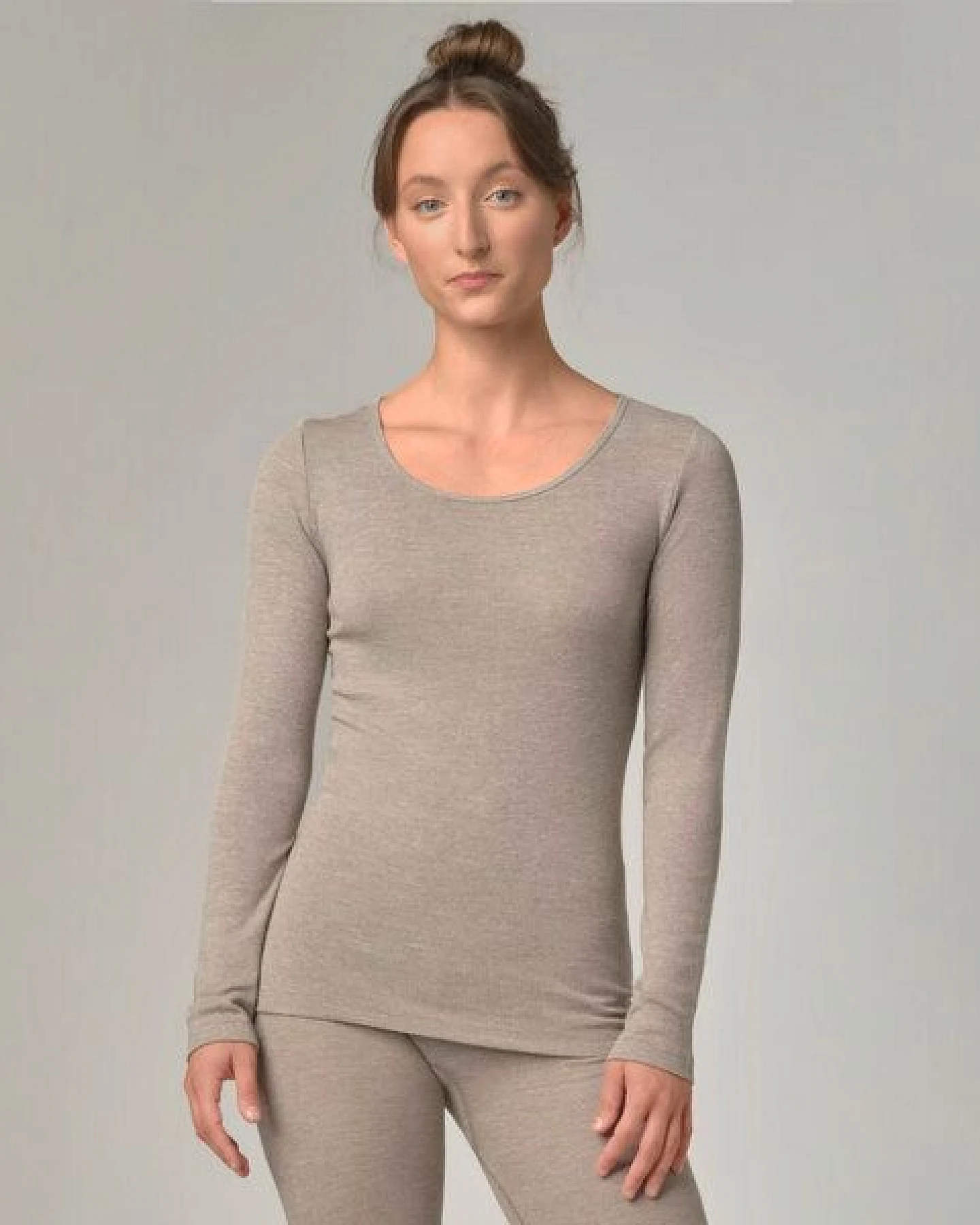 comazo|earth Damen Shirt langarm aus Wolle-Seide Mix – Ansicht 3