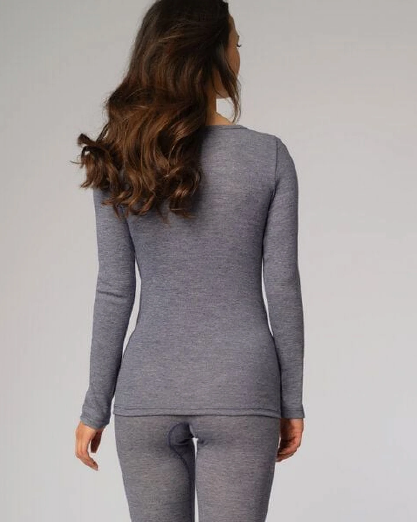 comazo|earth Damen Shirt langarm aus Wolle-Seide Mix – Ansicht 3