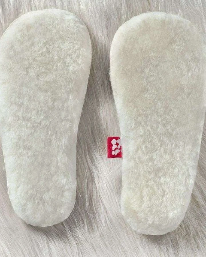 Pololo Wolleinlegesohlen aus 100% zertifizierter Wolle (organic, kontrolliert biologische Tierhaltung), Größen 20 - 34