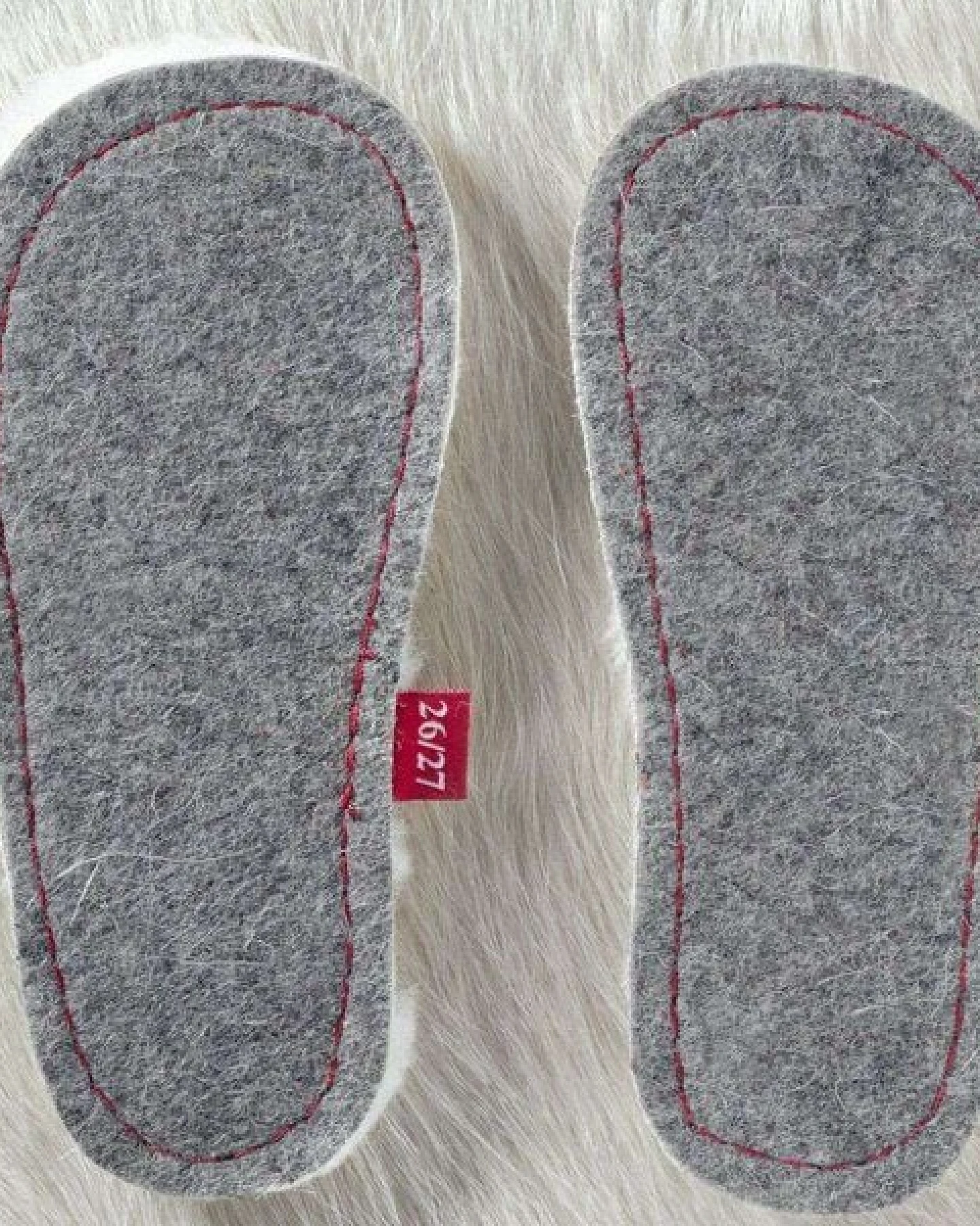 Pololo Wolleinlegesohlen aus 100% zertifizierter Wolle (organic, kontrolliert biologische Tierhaltung), Größen 20 - 34 – Ansicht 2