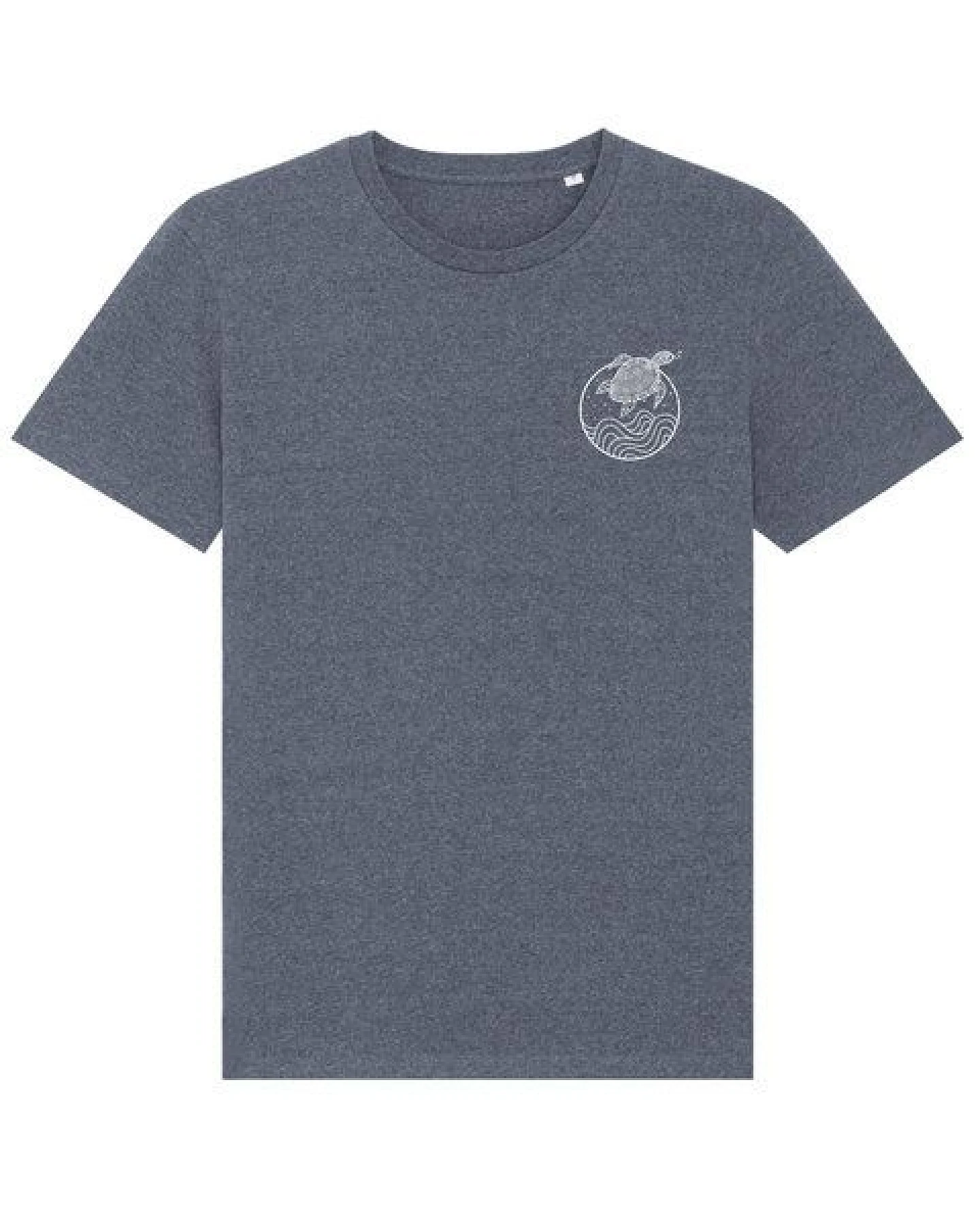 vis wear Schildkröte zwischen Ozean und Wellen - Unisex T-Shirt - Recycled Bio Baumwolle – Ansicht 2
