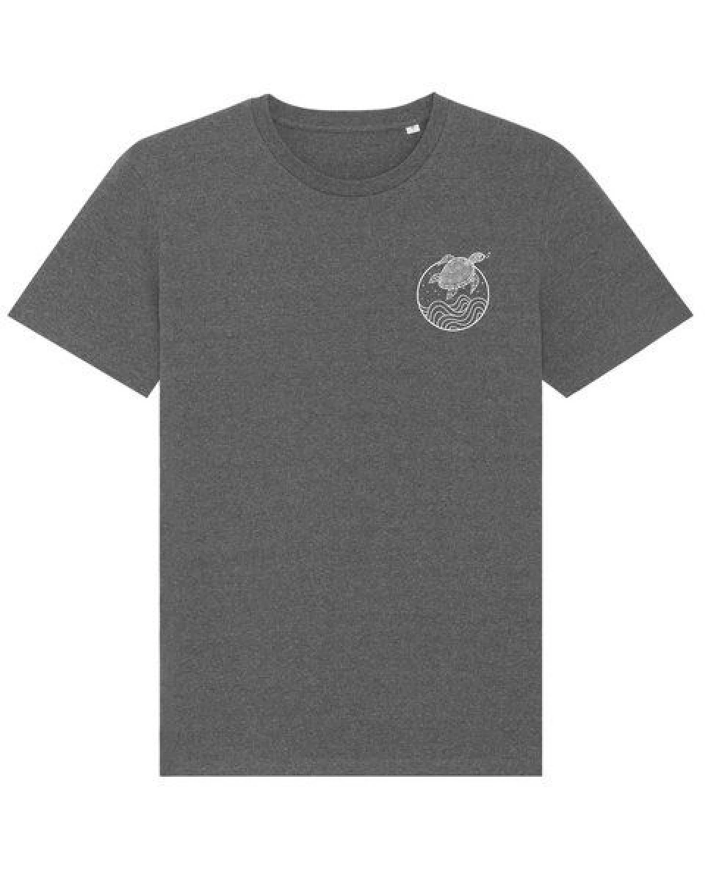 vis wear Schildkröte zwischen Ozean und Wellen - Unisex T-Shirt - Recycled Bio Baumwolle – Ansicht 2