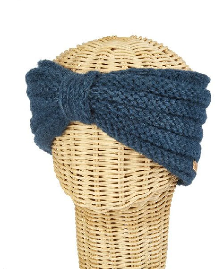 short'n'pietz Schurwollstirnband in Rippstrick mit Knoten, handgestrickt