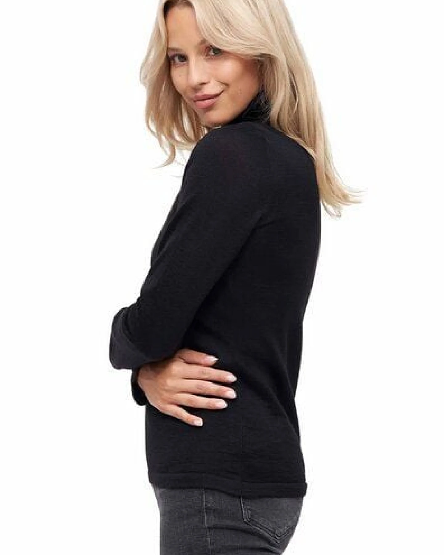 Apu Kuntur Alpaka-Rollkragenpullover aus Baby Alpaka & Seide – Ansicht 3