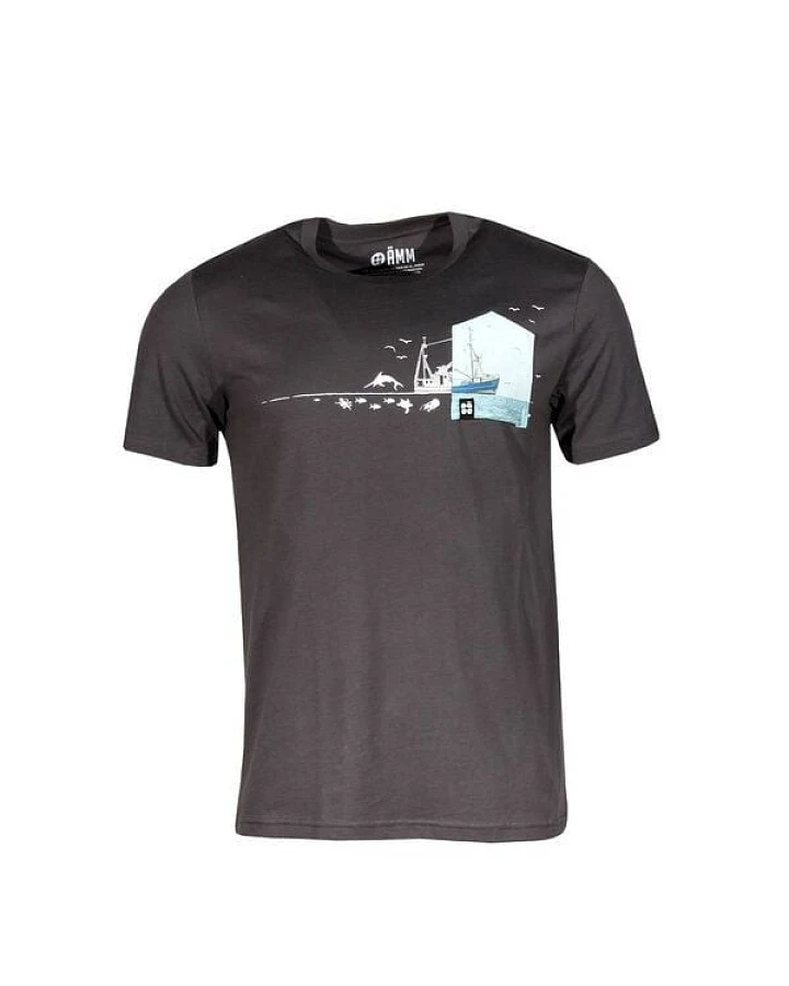 FÄDD Herren T-Shirt Rundhals aus Bio-Baumwolle "Fischernteboot BT"