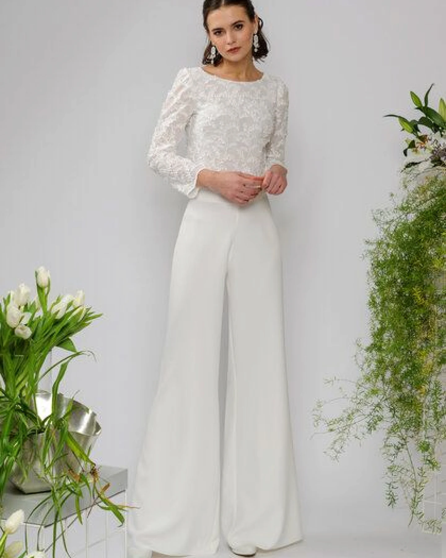 Atelier SNOW langärmliges Brauttop Lily – Ansicht 2