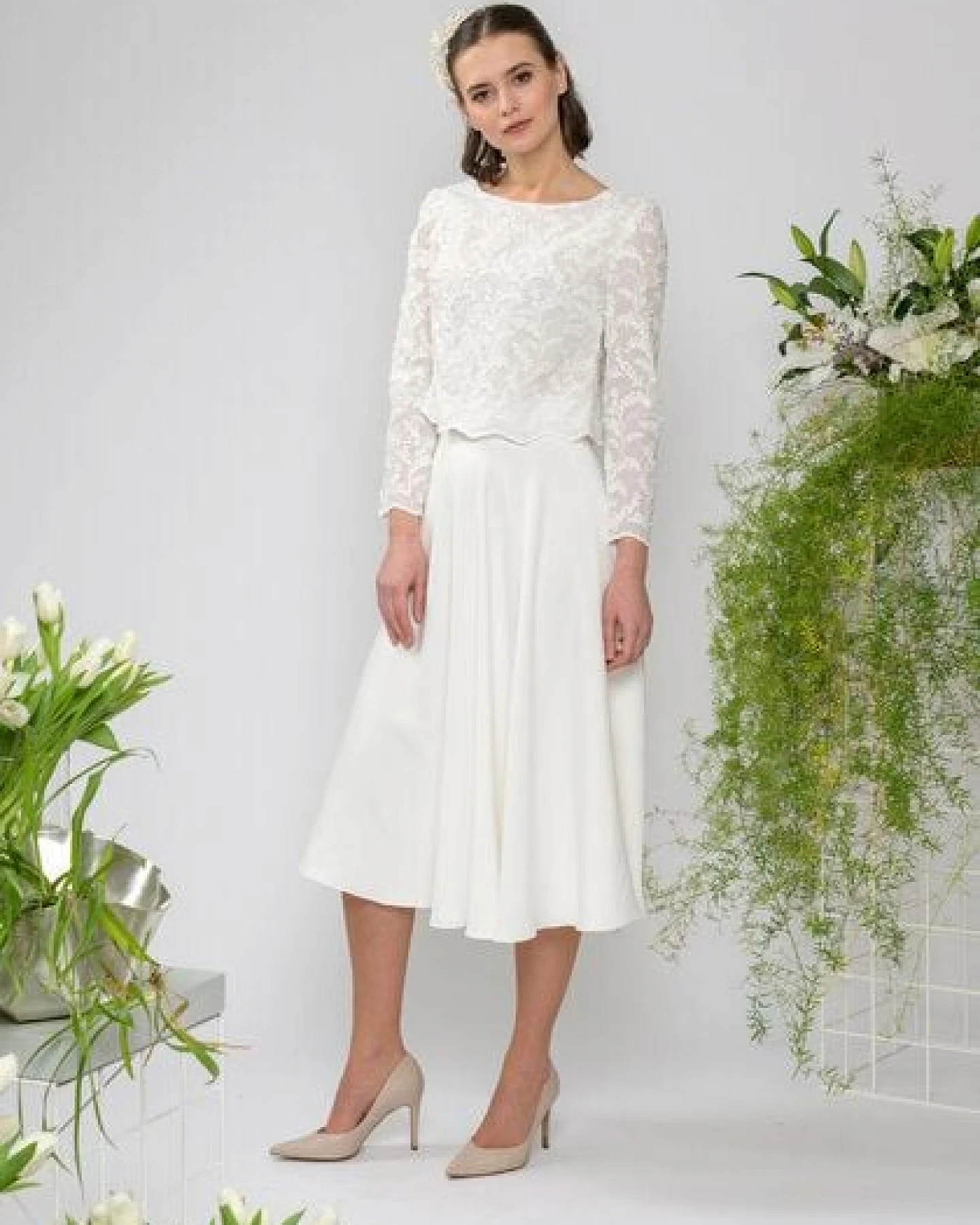 Atelier SNOW langärmliges Brauttop Lily – Ansicht 4