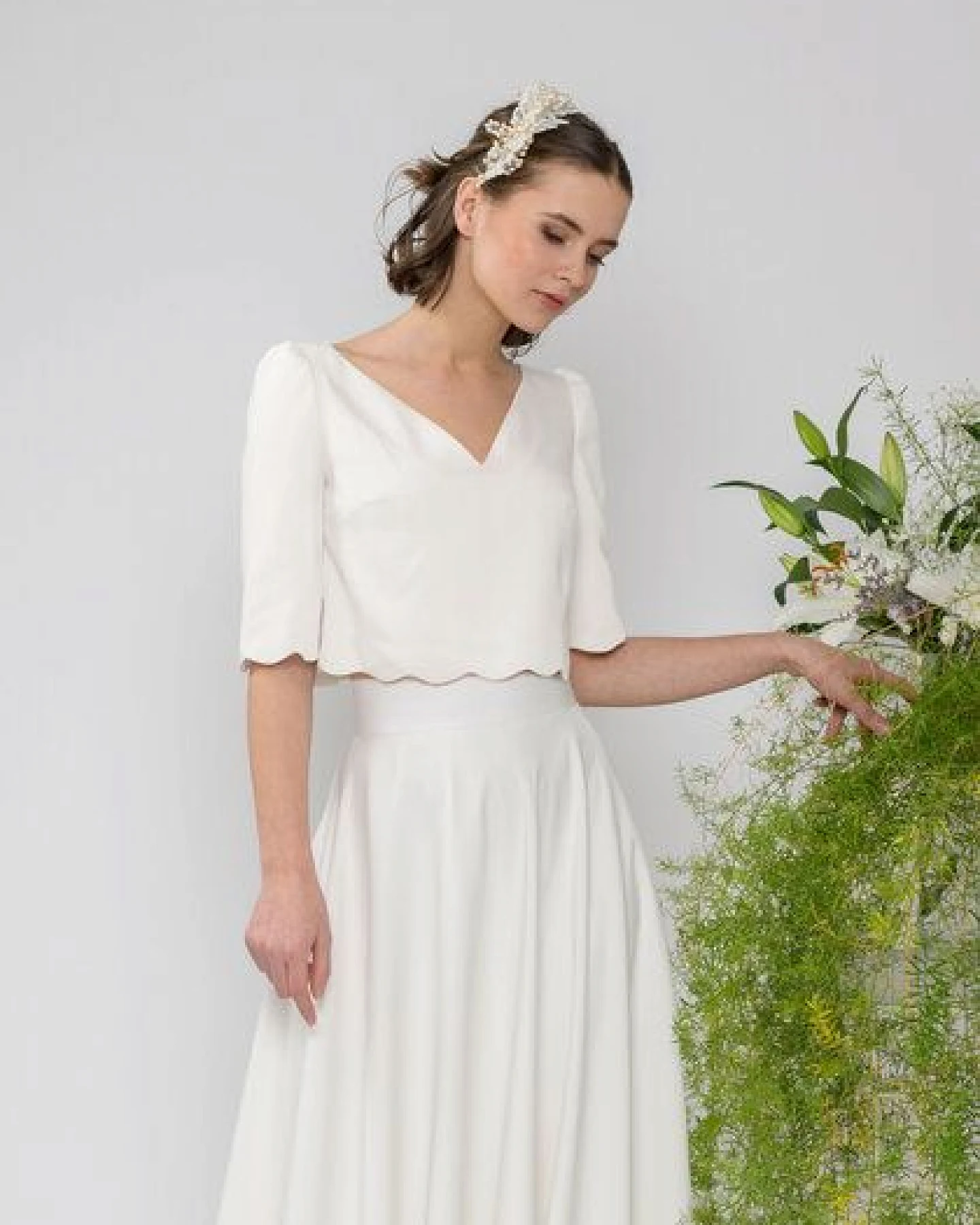 Atelier SNOW Brauttop Peony – Ansicht 3