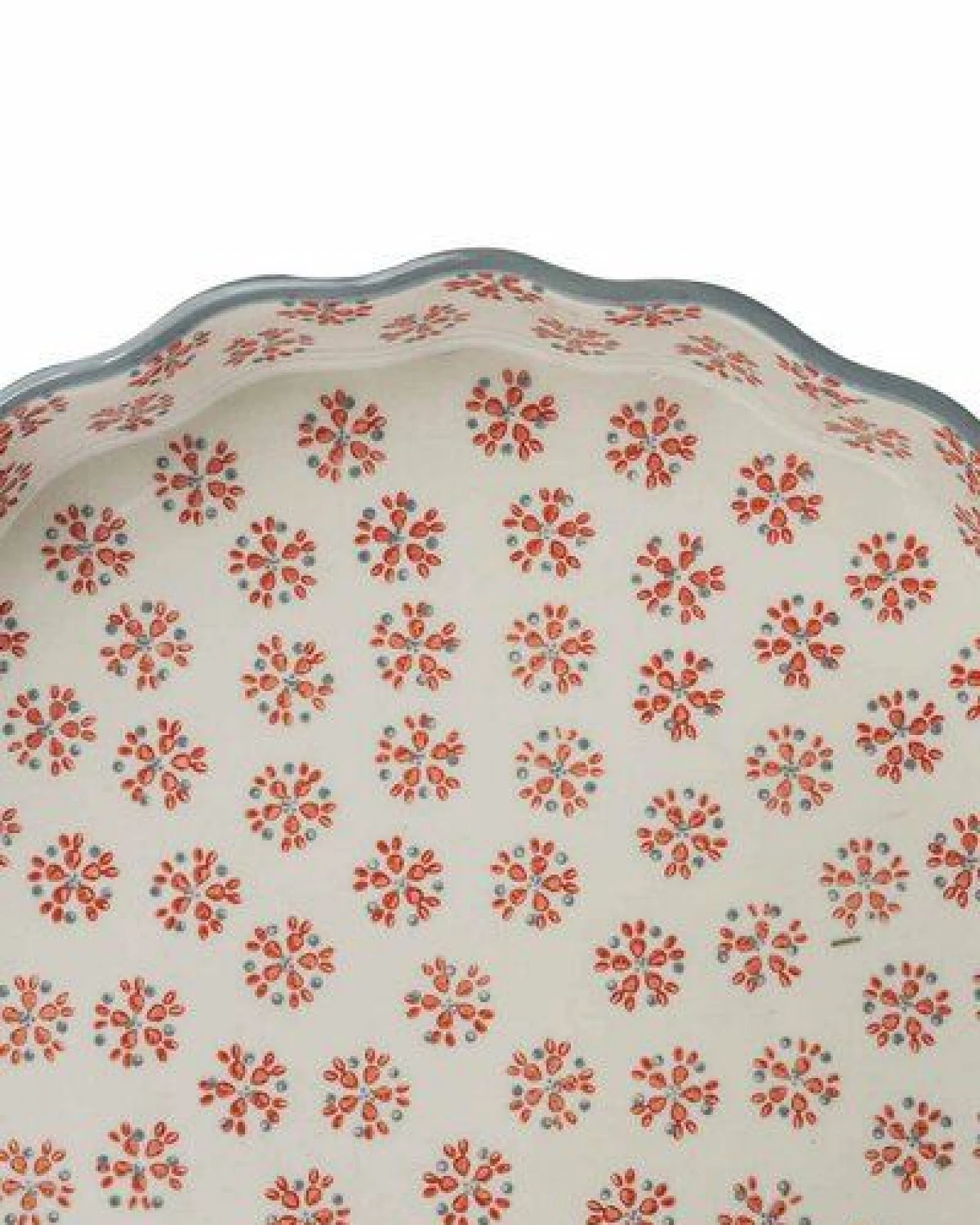 TRANQUILLO Quicheform RETRO aus Steinzeug mit Muster 27 cm (POR568) – Ansicht 3