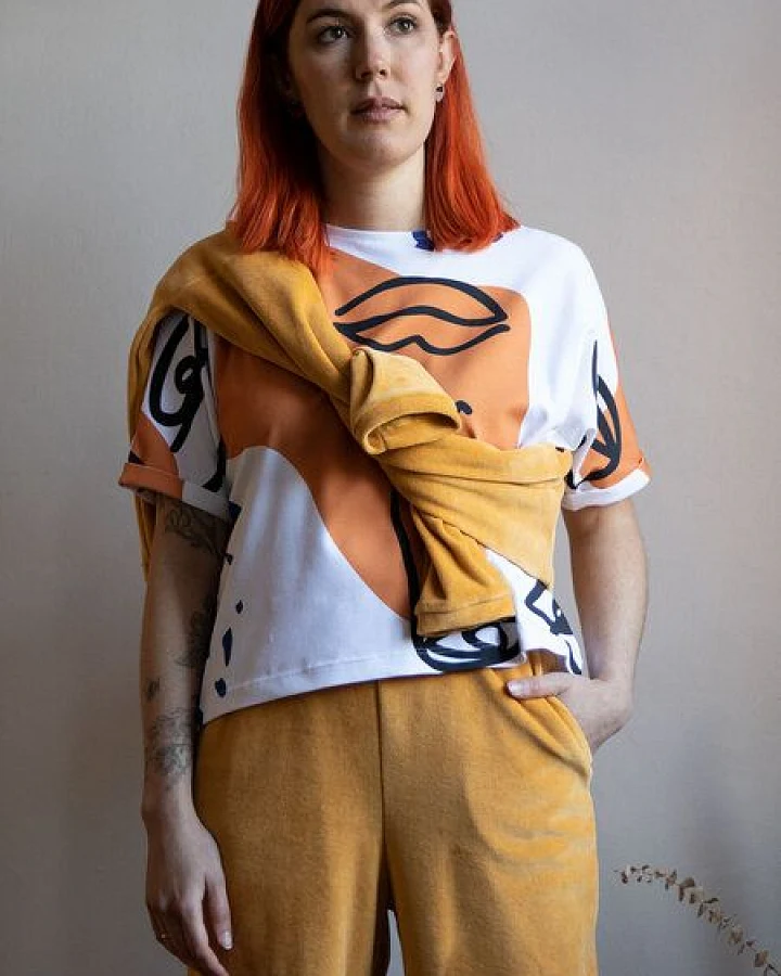 Ecostories kuschelige Bio-Nicki-Culotte goldgelb