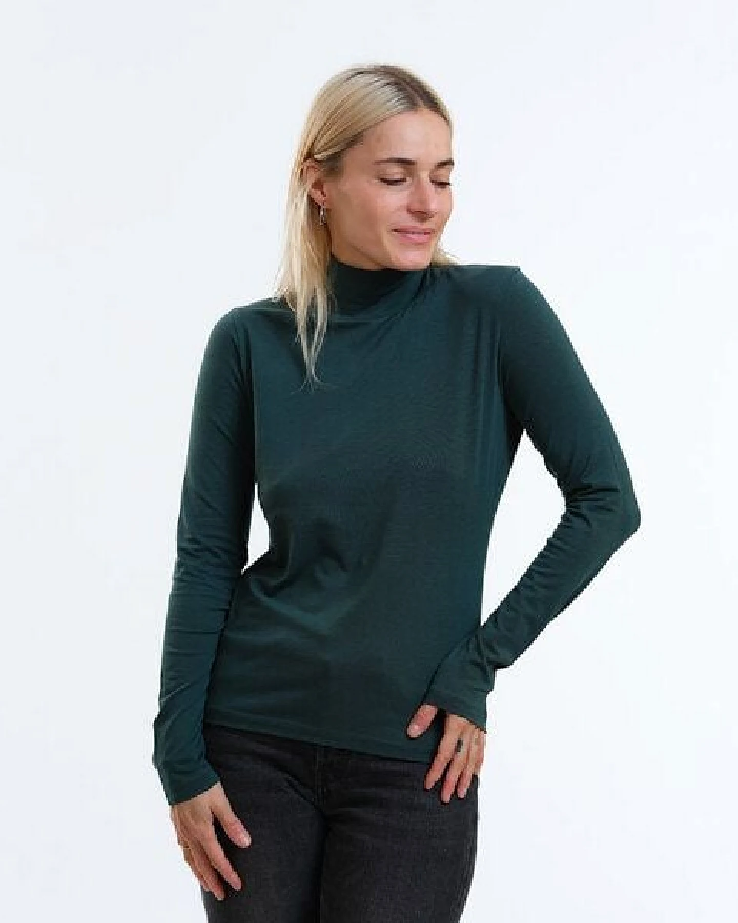 GARY MASH Langarmshirt Susan mit Stehkragen aus TENCEL Lyocell Mix – Ansicht 4