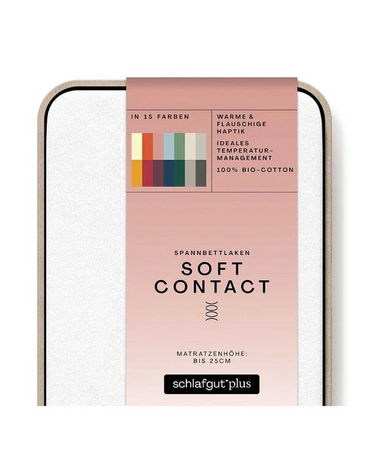 Schlafgut Spannbettlaken Soft Contact - 100% Biobaumwolle - wärmend