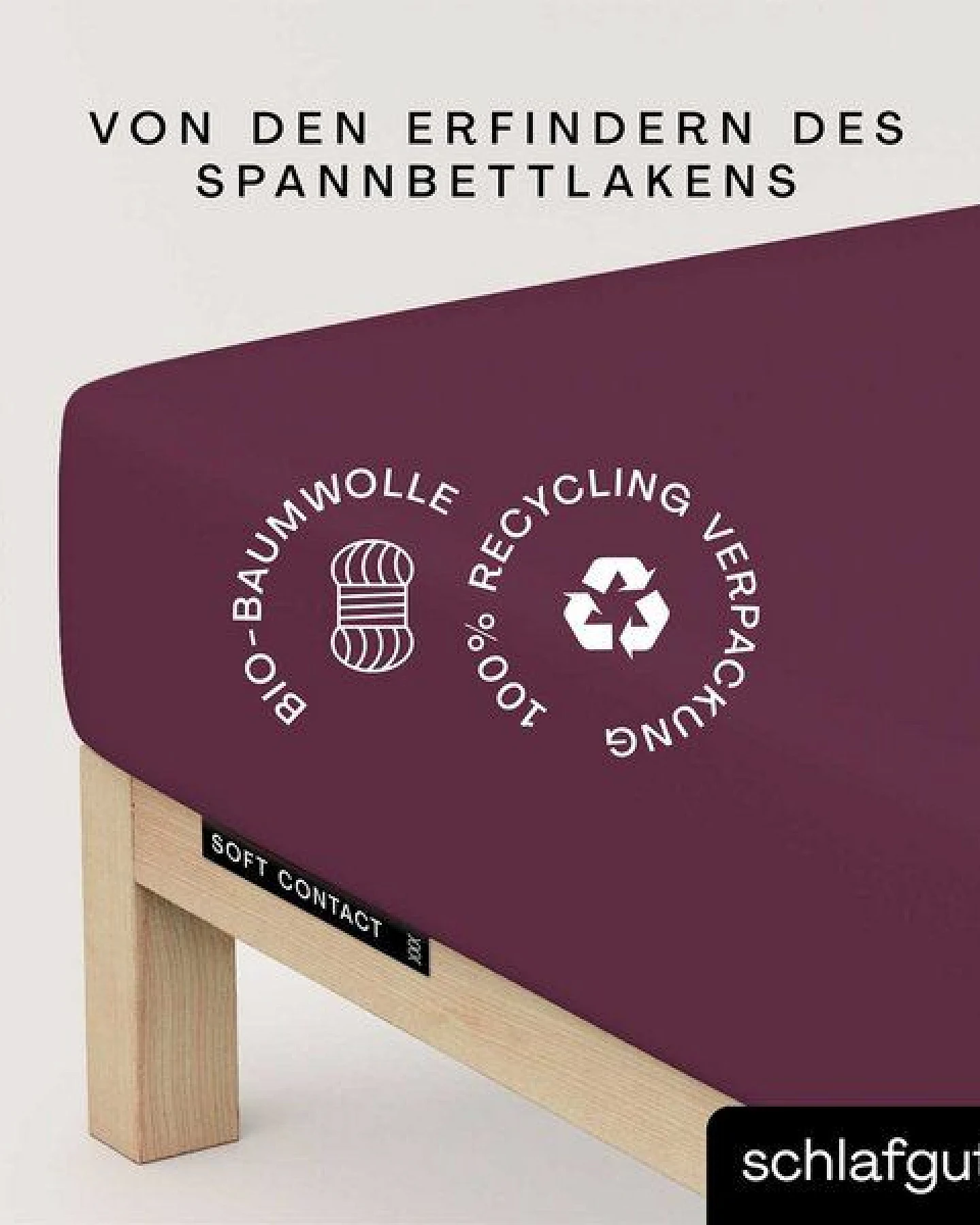 Schlafgut Spannbettlaken Soft Contact - 100% Biobaumwolle - wärmend – Ansicht 3