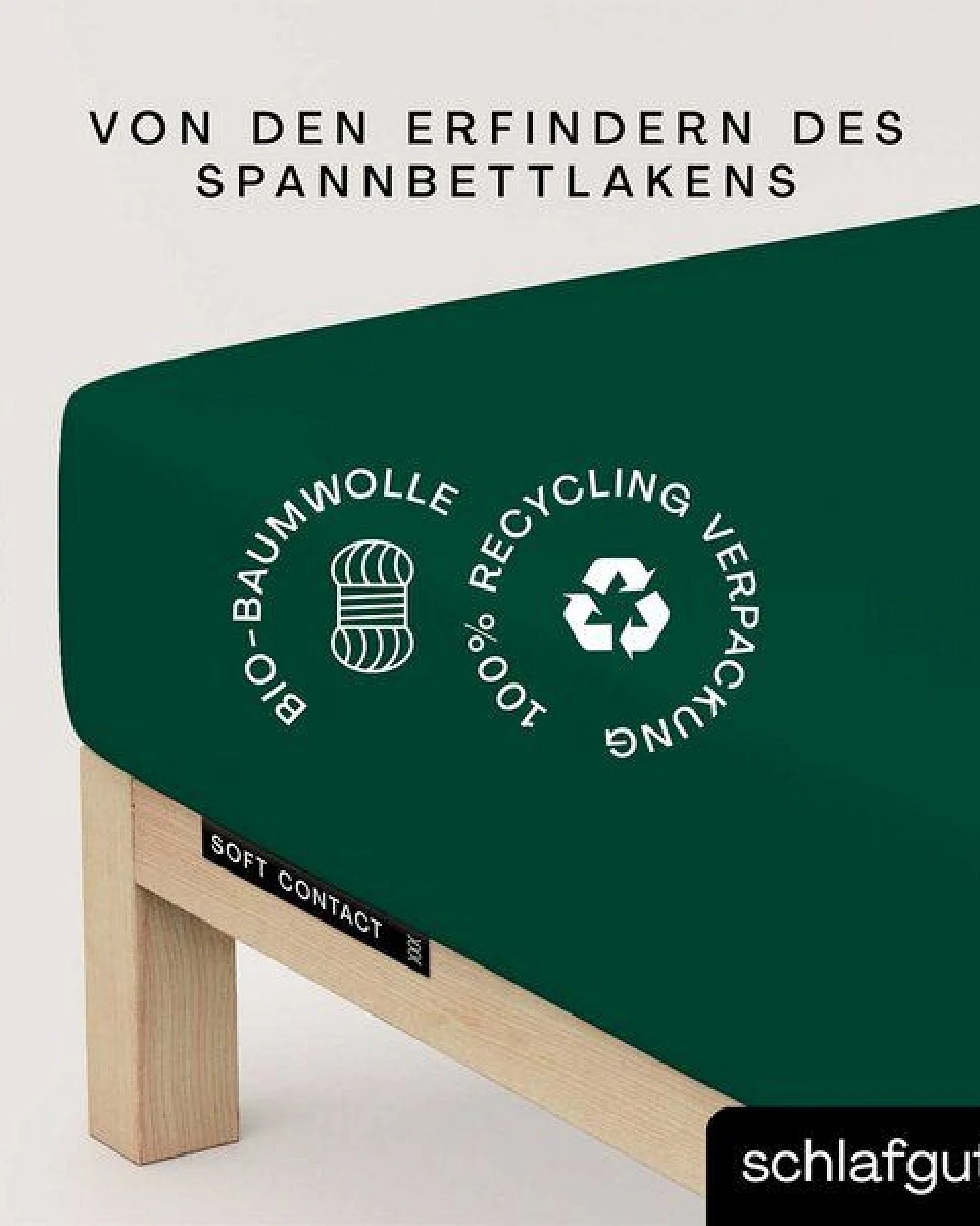 Schlafgut Spannbettlaken Soft Contact - 100% Biobaumwolle - wärmend – Ansicht 3