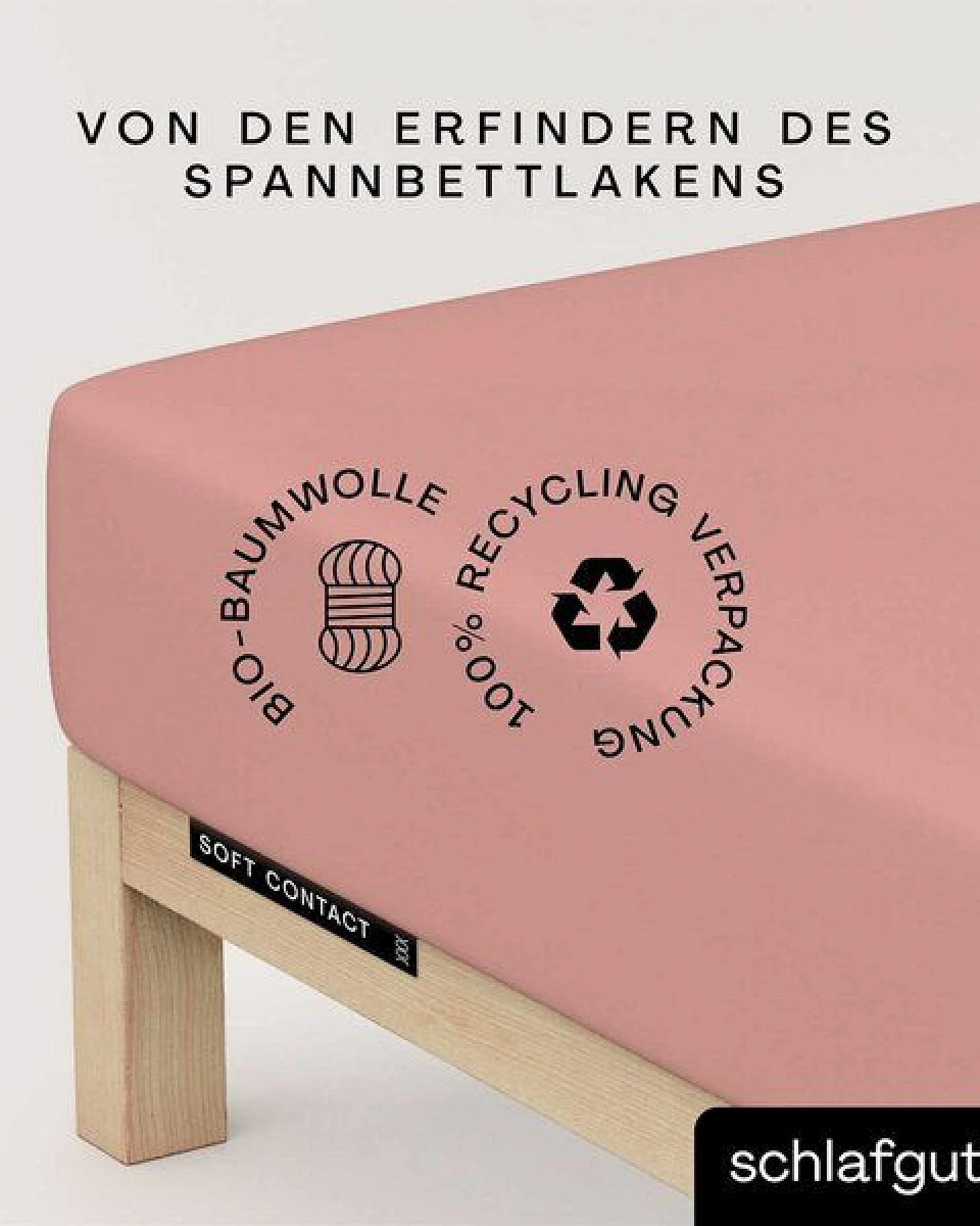Schlafgut Spannbettlaken Soft Contact - 100% Biobaumwolle - wärmend – Ansicht 3