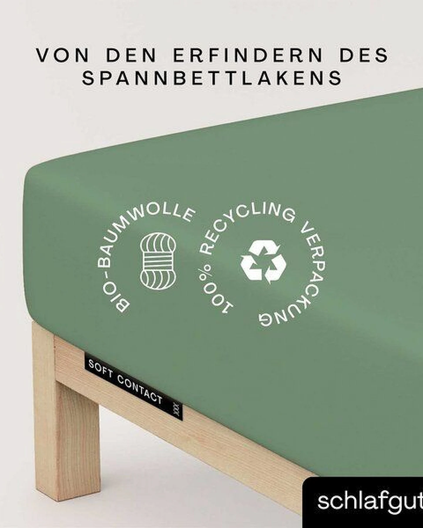 Schlafgut Spannbettlaken Soft Contact - 100% Biobaumwolle - wärmend – Ansicht 3